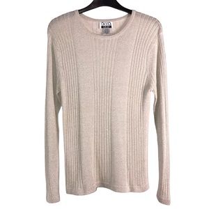 Vintage Beige Anna Gray Sweater